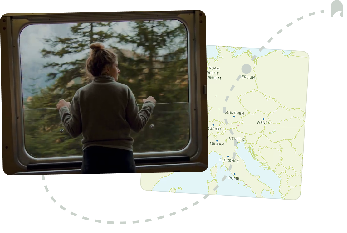 Train travel through Europe